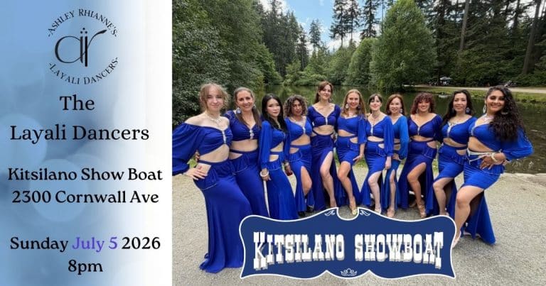 The Layali Dancers at Kitsilano Show Boat July 5 2026